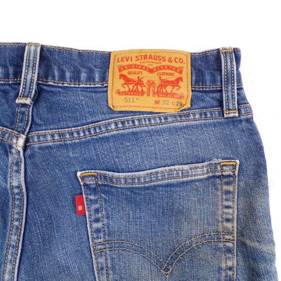 Levi's 511 Slim Fit Stretch Men's Jeans Size 32/29 Demin @R Tag PC9-04511-2369 - Picture 8 of 11